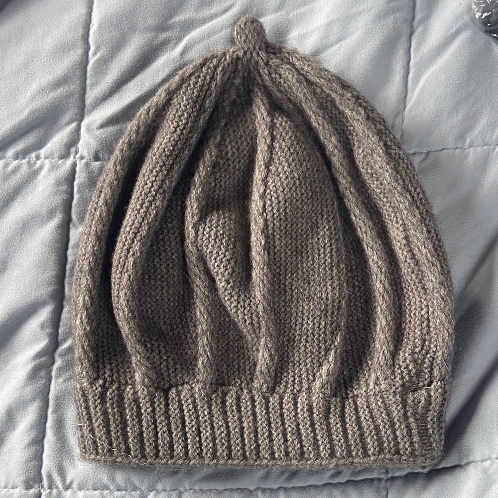 5/$40 Cozy Grey Knit Beanie Brand New